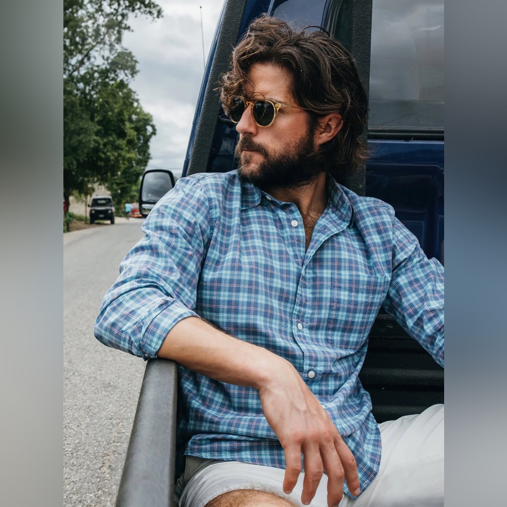Faherty Mens The Movement™ Shirt Ocean Drive Plaid